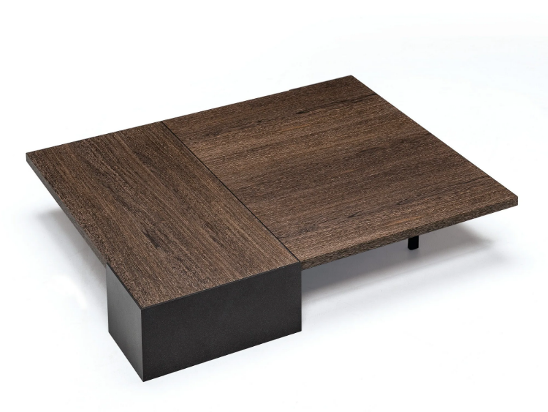 AKA - Low rectangular oak coffee table by Arketipo