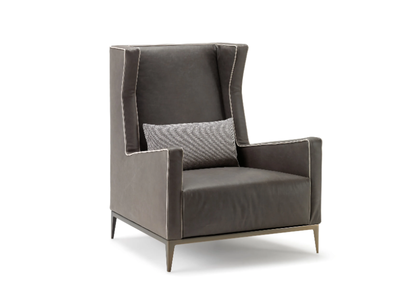 GOLDFINGER - Armchair with armrests by Arketipo