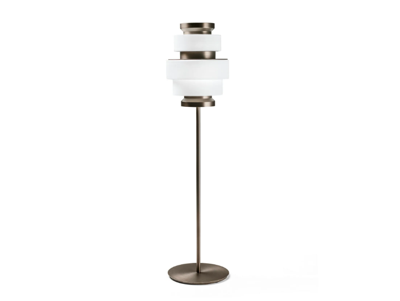 KÉPI - Titanium floor lamp by Arketipo