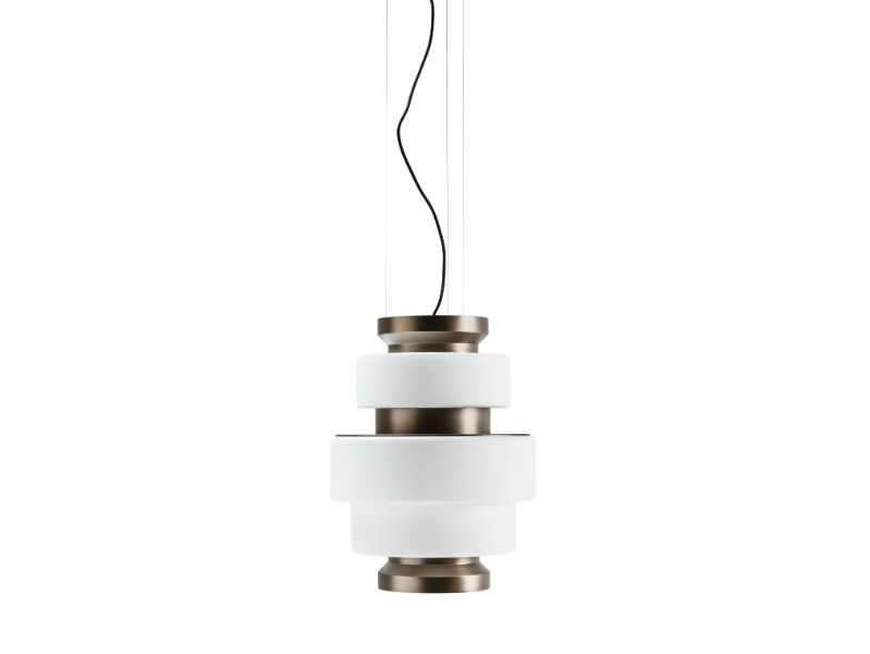 KÉPI - Titanium pendant lamp by Arketipo