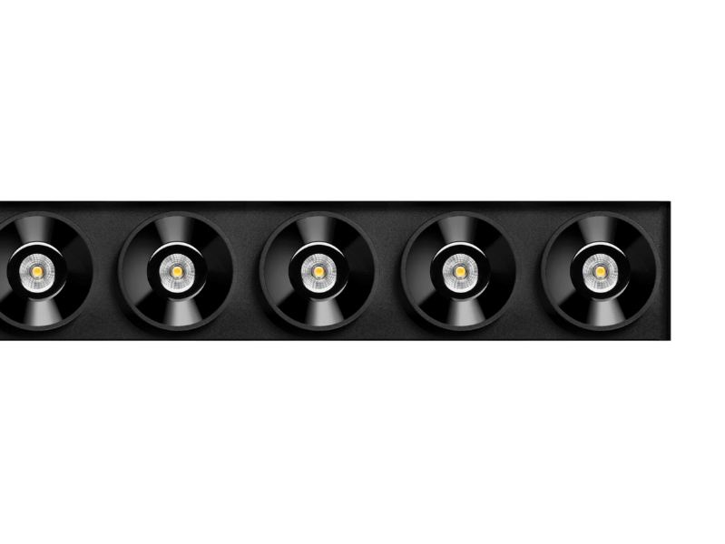 BLACK FOSTER TRIMLESS 10 - Recessed LED multiple aluminium spotlight by Arkoslight