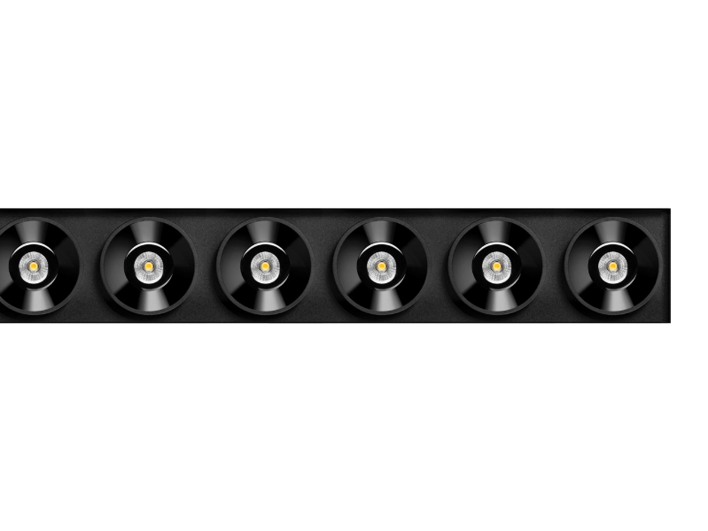 BLACK FOSTER TRIMLESS 15 - Recessed LED multiple aluminium spotlight by Arkoslight