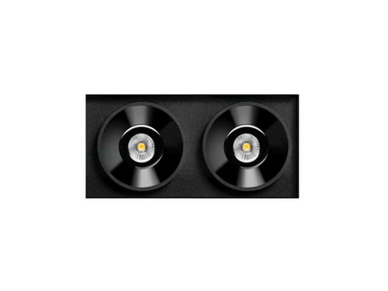BLACK FOSTER TRIMLESS 2 - Recessed LED multiple aluminium spotlight by Arkoslight