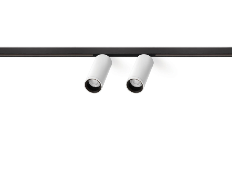 FIT 35 48V DOUBLE SHORT - LED recessed aluminium track-Light by Arkoslight