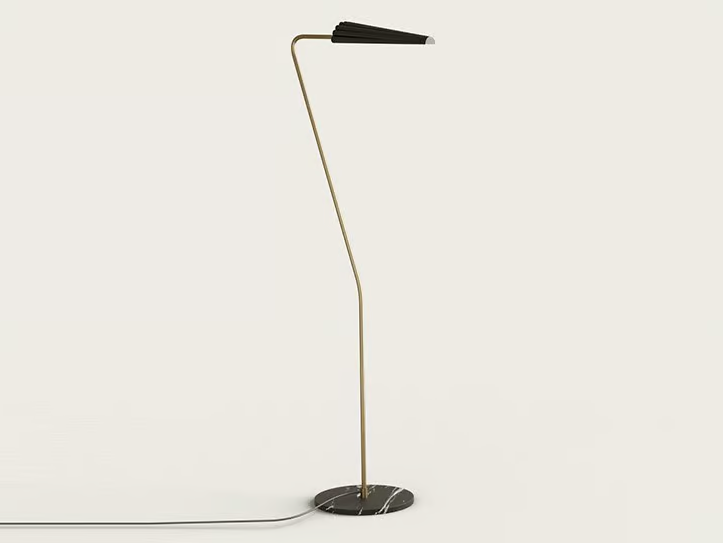 BION - LED marble floor lamp with dimmer by Aromas del Campo