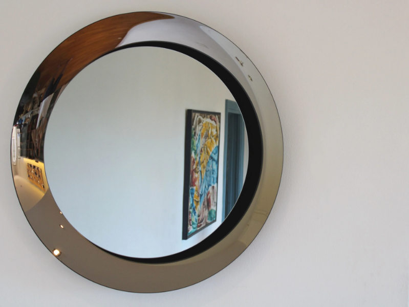 BOA - Round wall-mounted glass mirror by ARTELINEA