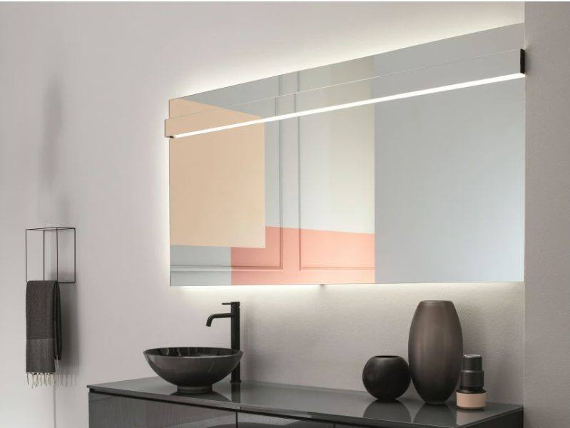 LAPIS - Rectangular wall-mounted mirror with integrated lighting by ARTELINEA