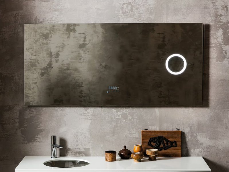 OBLÒ - Rectangular wall-mounted mirror with integrated lighting by ARTELINEA