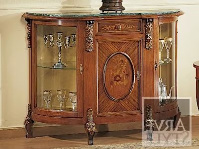 ELEONORA - Solid wood display cabinet by Arvestyle