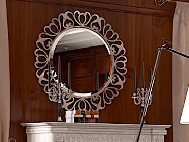 FENICE - Wall-mounted framed mirror by Arvestyle