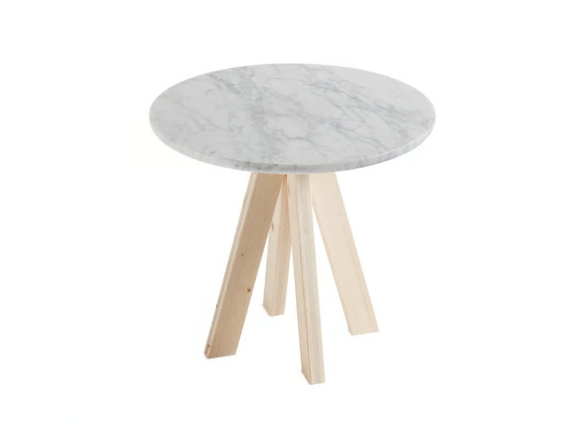 A.NGELO - Round Carrara marble coffee table by Atipico