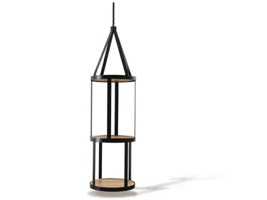 HUTCH - Floating iron bookcase by Atipico