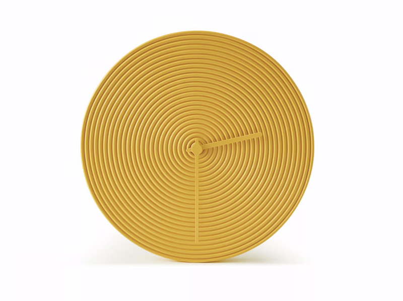 RING - Wall-mounted ceramic clock by Atipico
