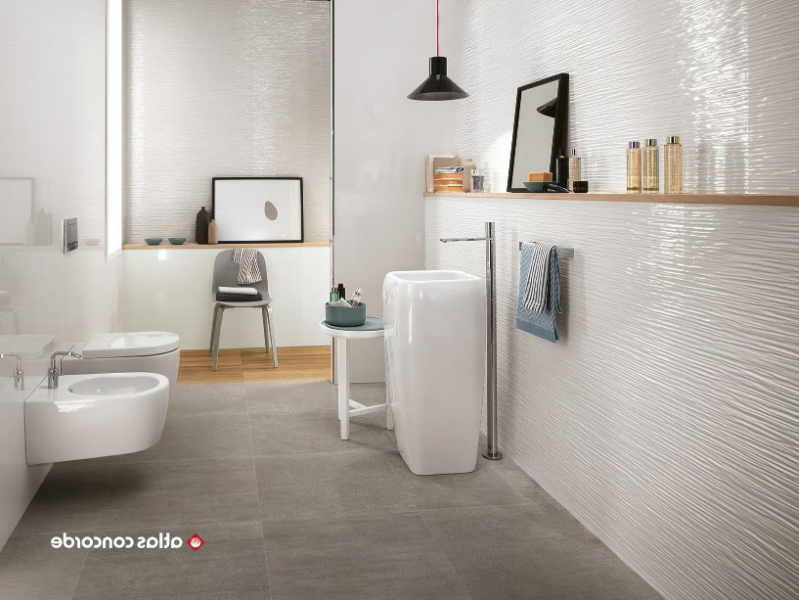 3D WALL DESIGN WAVE - White-paste 3D Wall Cladding by Atlas Concorde