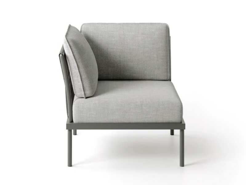FLASH CORNER - Corner fabric garden armchair with armrests by Atmosphera