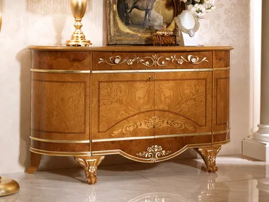 DIAMANTE - Wood veneer sideboard with doors by Barnini Oseo