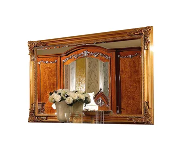 PRESTIGE PLUS - Rectangular framed wall-mounted wooden mirror by Barnini Oseo