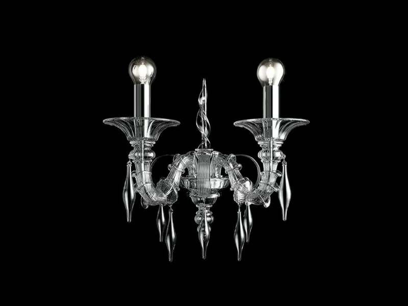 SAN GIORGIO - Venetian crystal wall lamp by Barovier&Toso