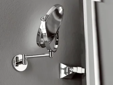 Wall-mounted shaving mirror - Round wall-mounted shaving mirror by BATH&BATH