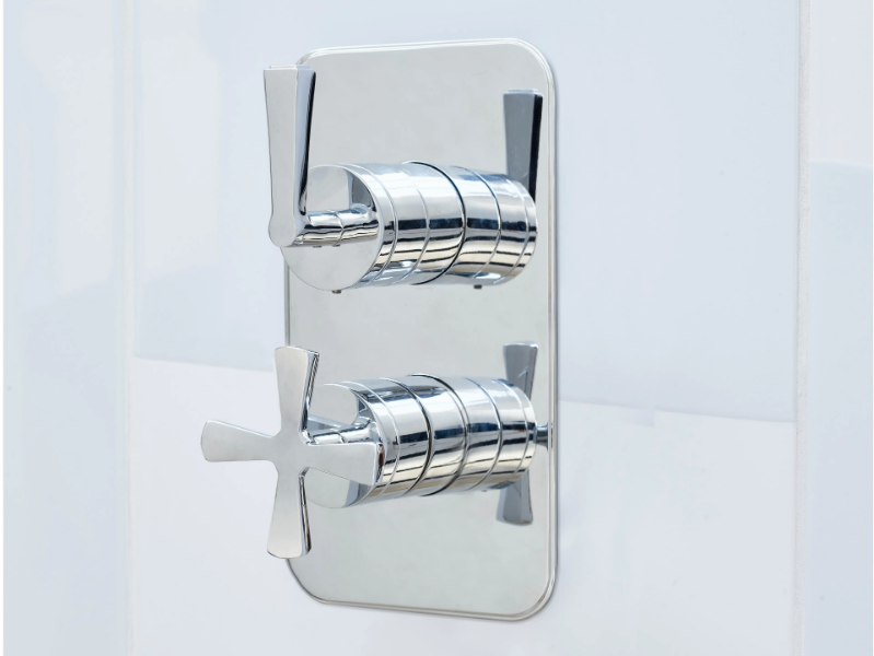 RIVIERA - 2 hole shower set with plate by bathroom brands