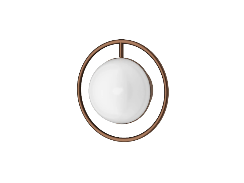TRANQUIL - Dimmable LED frosted glass wall lamp by bathroom brands