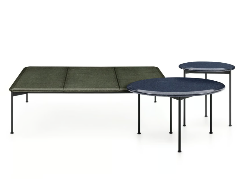 BOREA - Garden side table with lava stone top by B&B Italia Outdoor