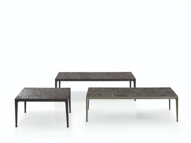 MIRTO OUTDOOR - Porcelain stoneware garden side table by B&B Italia Outdoor