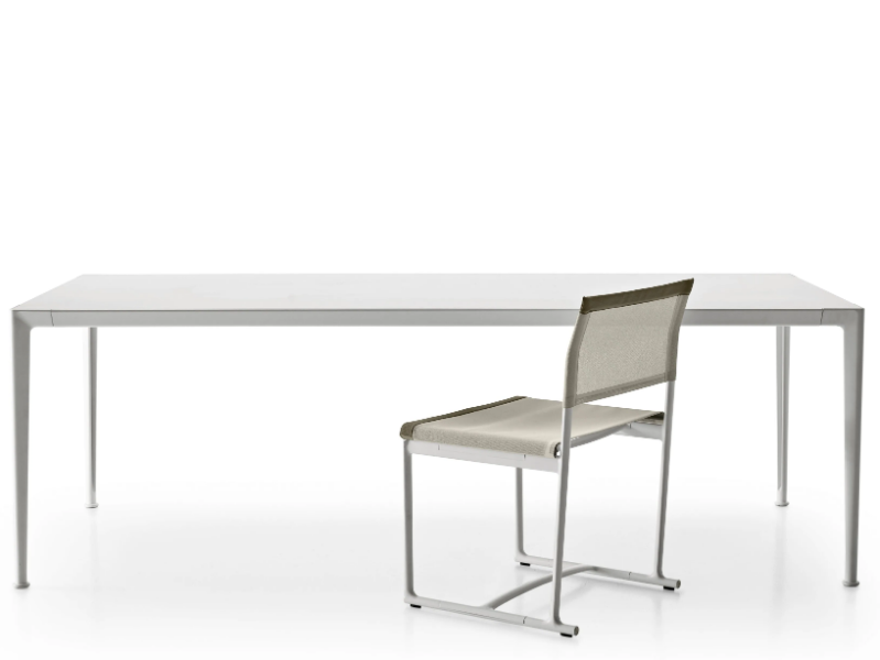 MIRTO OUTDOOR - Rectangular aluminium garden table by B&B Italia Outdoor