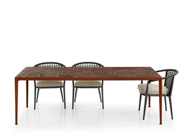 MIRTO OUTDOOR - Rectangular porcelain stoneware garden table by B&B Italia Outdoor