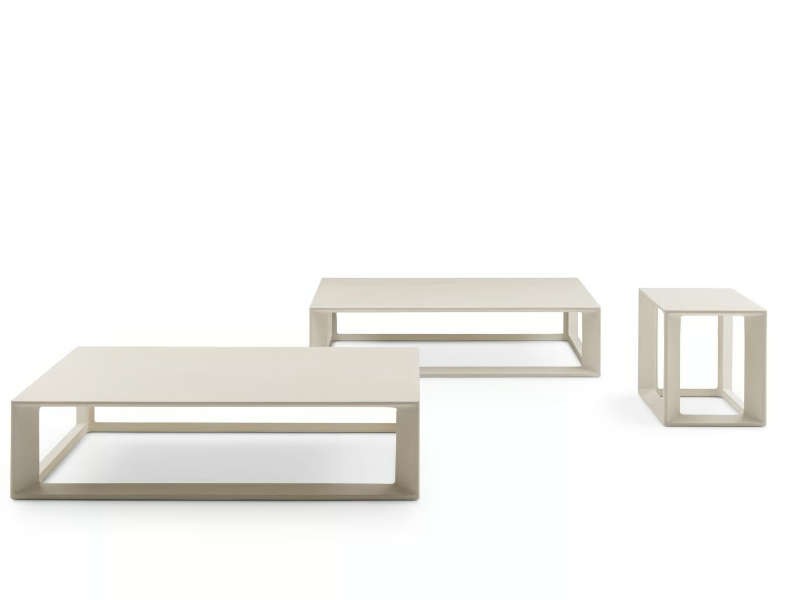 PABLO OUTDOOR - Cement garden side table by B&B Italia Outdoor