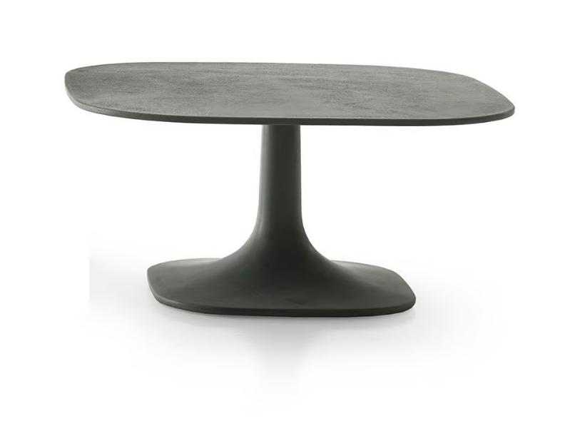 PUSHPAM - Square cement garden side table by B&B Italia Outdoor