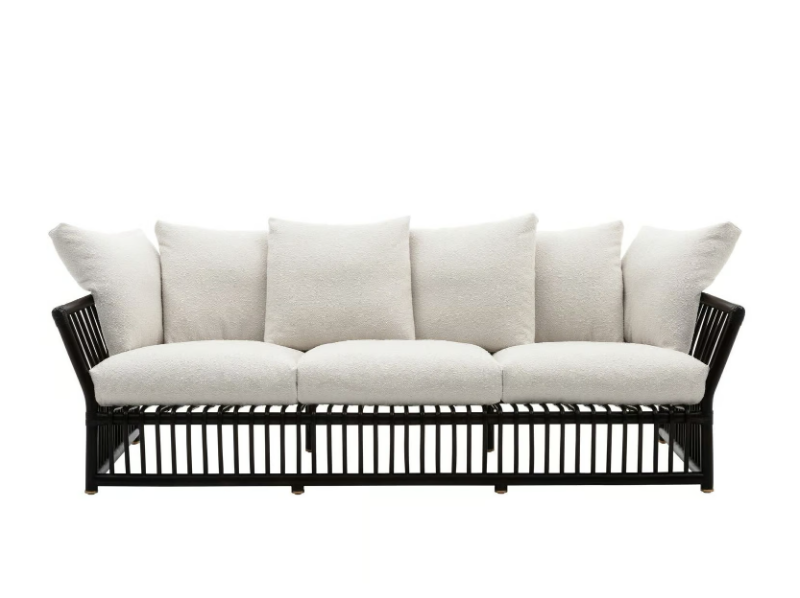 SOFTCAGE - Rattan garden sofa by B&B Italia Outdoor