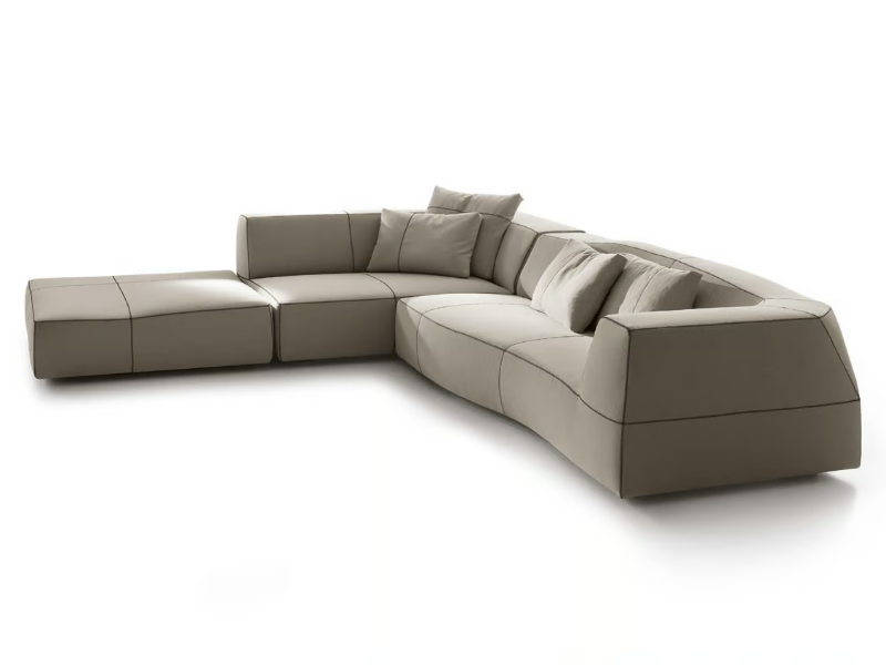 BEND - Corner sectional fabric sofa by B&B Italia