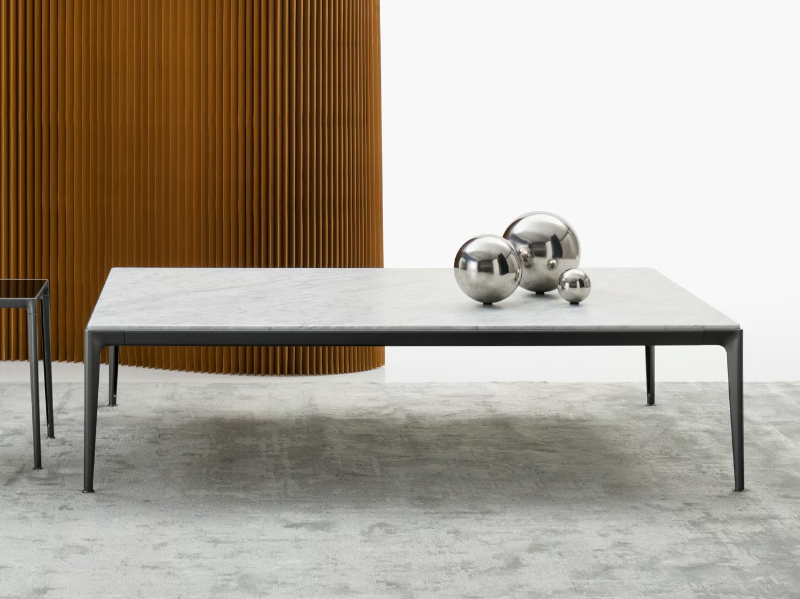 MIRTO INDOOR - Rectangular marble coffee table by B&B Italia