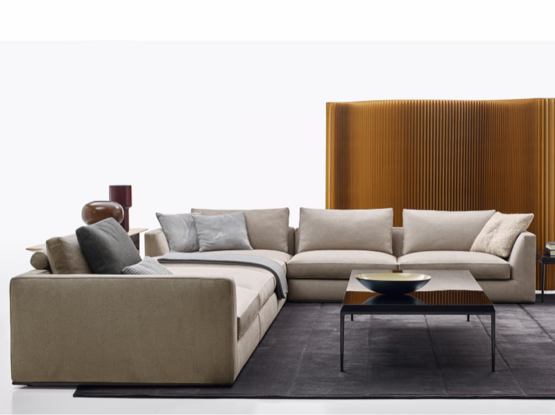 RICHARD - Corner sectional fabric sofa by B&B Italia