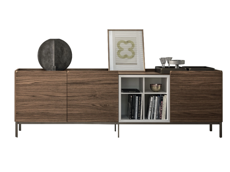 PICA - Wooden sideboard with doors by Bontempi Casa