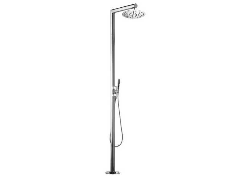 Nek Floor Ø 250 - Floor standing shower panel with hand shower by Bossini