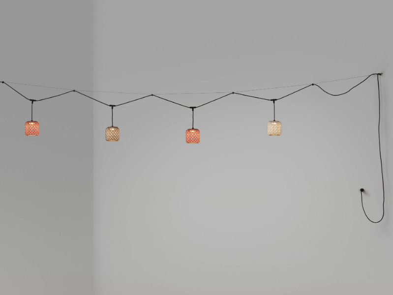 NANS CATENARY S/16/4L OUTDOOR - LED pendant lamp with electrical outlets by BOVER