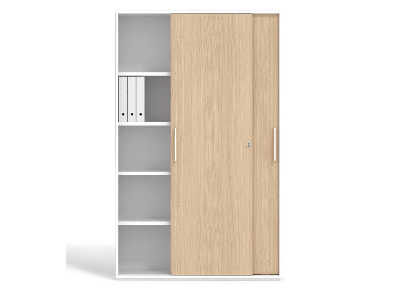 ASL - Tall office storage unit with sliding doors by Bralco