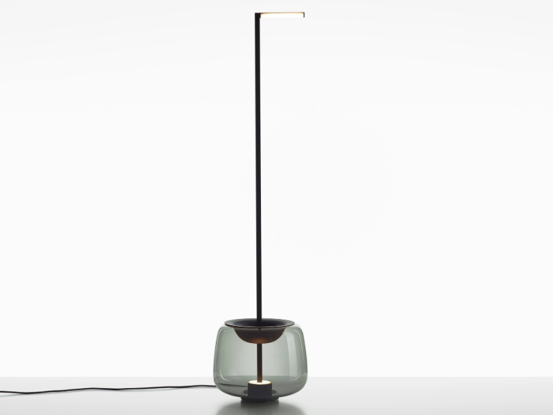 DOUBLE - LED blown glass floor lamp by BROKIS