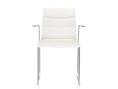 FINA - Leather visitor's chair by Brunner