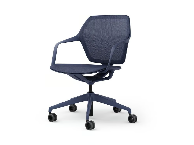 RAY WORK - Swivel chair with 5-spoke base with armrests by Brunner