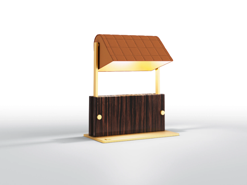 ASTORIA - Adjustable ebony table lamp by BRUNO ZAMPA