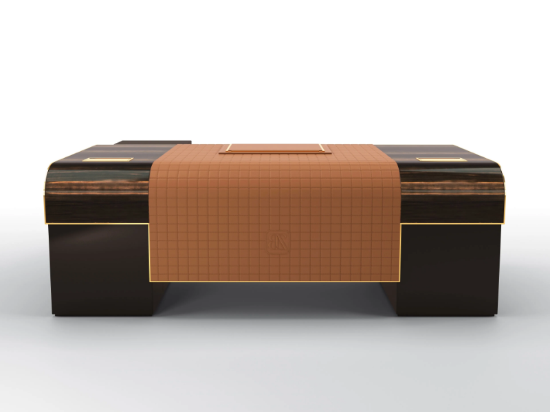 ASTORIA - Ebony executive desk with drawers by BRUNO ZAMPA