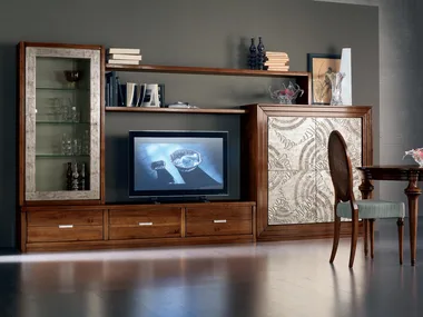 ÉTOILE DAY - Sectional silver leaf storage wall by Cantiero