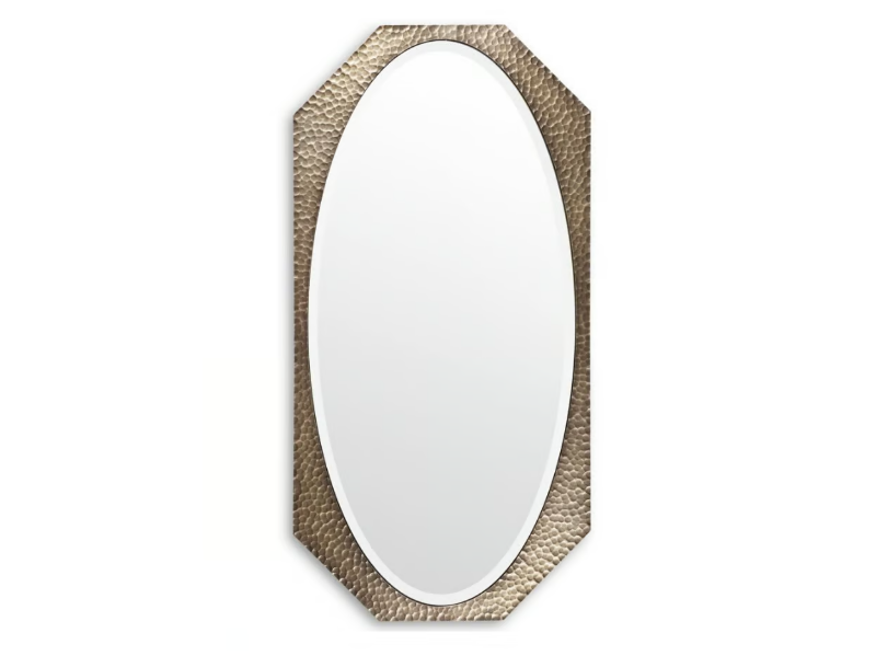 MARYLIN - Oval wall-mounted wrought iron mirror by Cantori