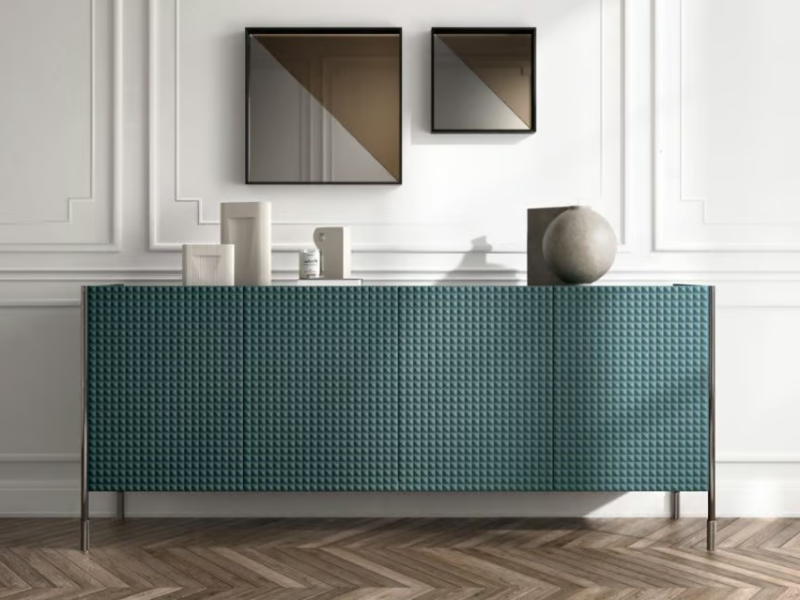 SPIN - Wooden sideboard with sliding doors by Capo d’Opera