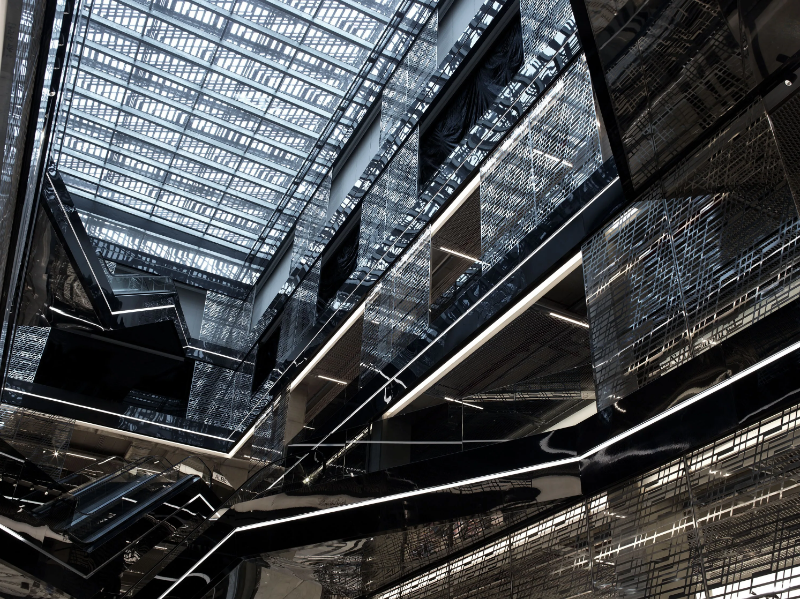 Glass room divider - Decorated glass by Capoferri Serramenti