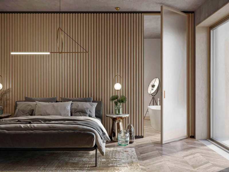 LADY - Hinged wood and glass door by CARMINATI SERRAMENTI