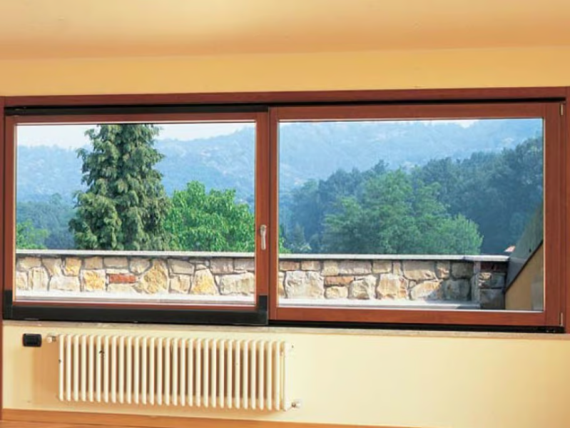 PASSIVE 120 - Aluminium and wood parallel tilt-and-slide door by CARMINATI SERRAMENTI